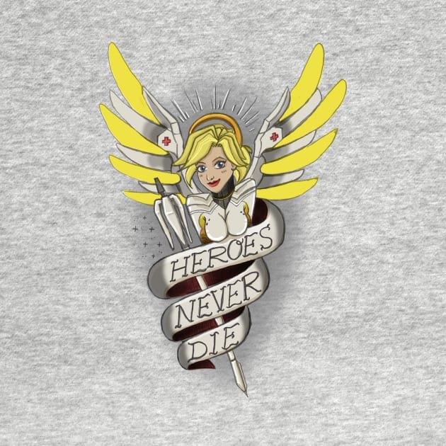 Old School Tattoo Mercy by AlexRoivas